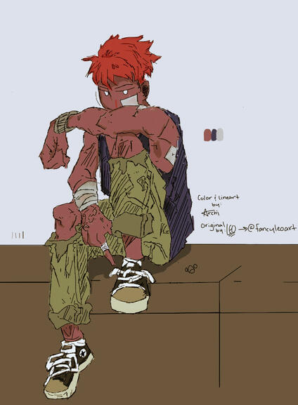 Most recent piece (color+lineart)